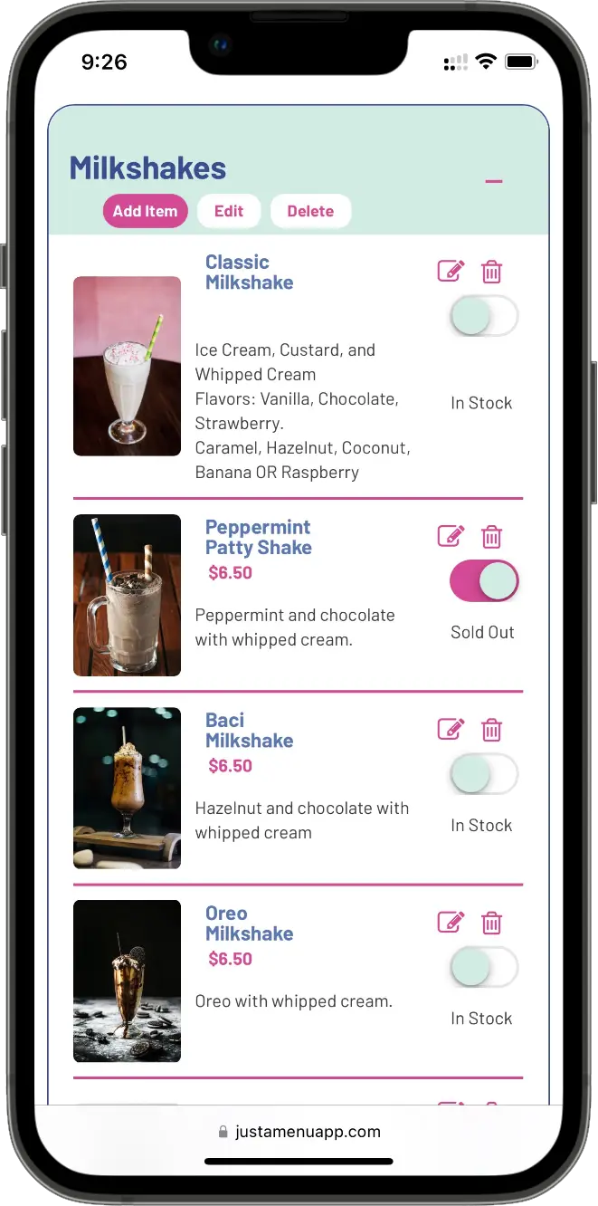 Restaurant Menu Template