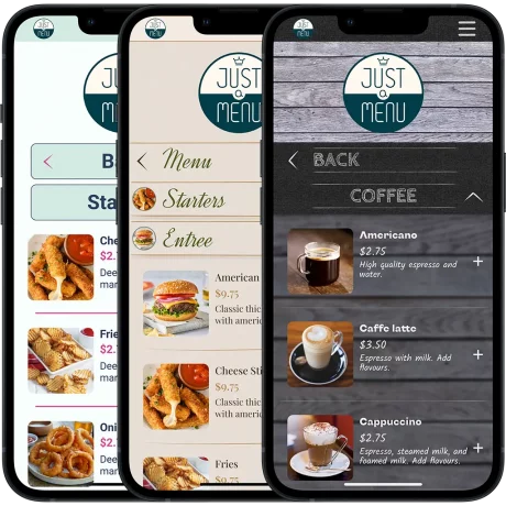 Restaurant Menu Template Themes for mobile friendly digital menu Easy to use restaurant template theme